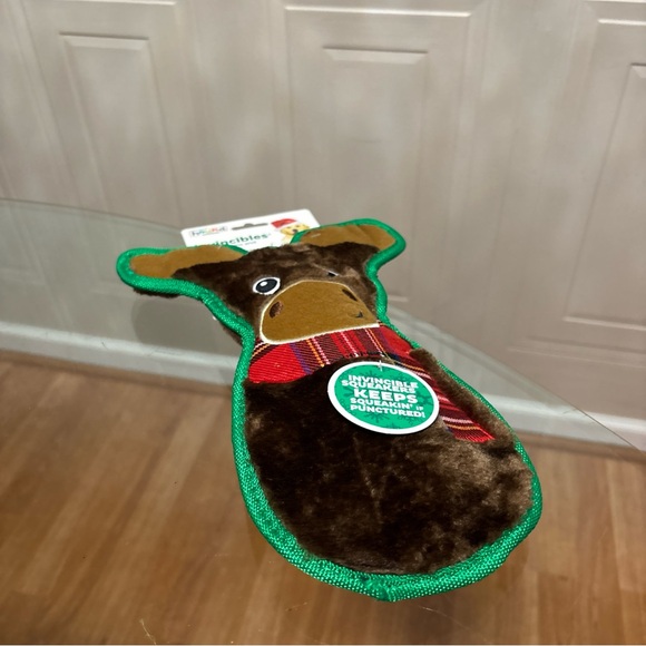 Outward Hound Holiday INVINCIBLE MOOSE Dog Toy - Picture 2 of 6